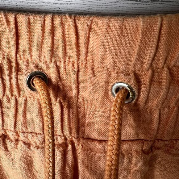 Athleta Shorts Womens Size 4 Peach Cabo 100% Linen Breathable Lightweight - Picture 8 of 16